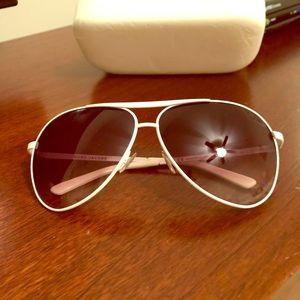 White Marc Jacobs Aviator MJ 016/s Sunglasses